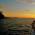 Sunset on the catamaran